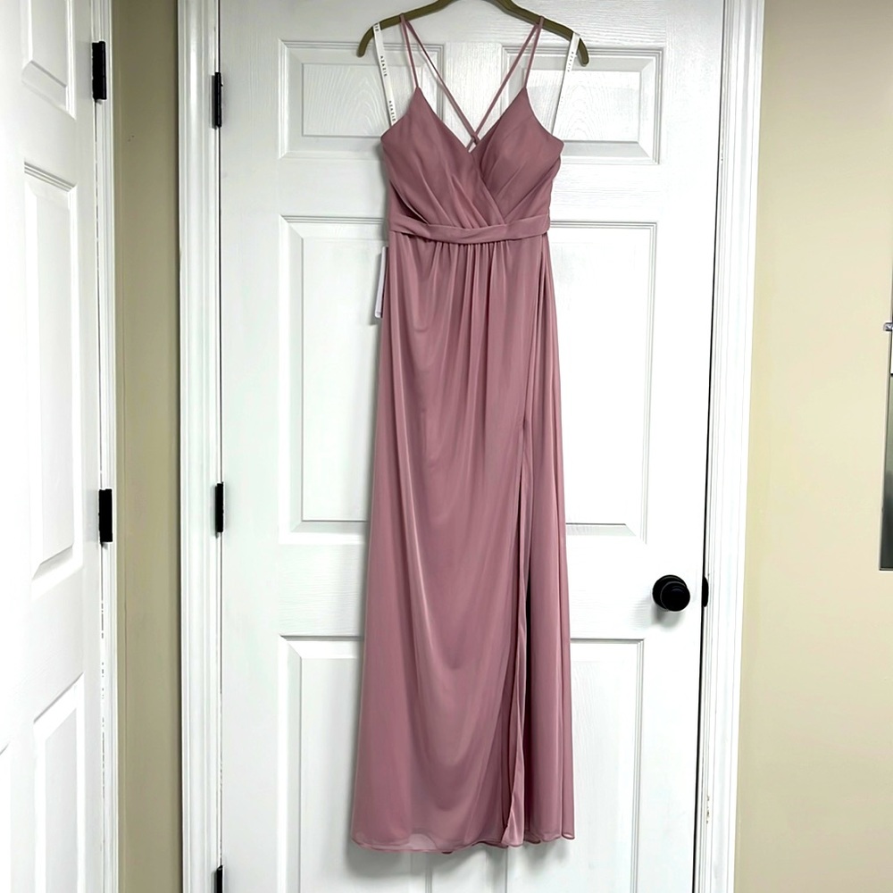 Azazie Luxy Dress Dusty Rose Size 6 Never Worn